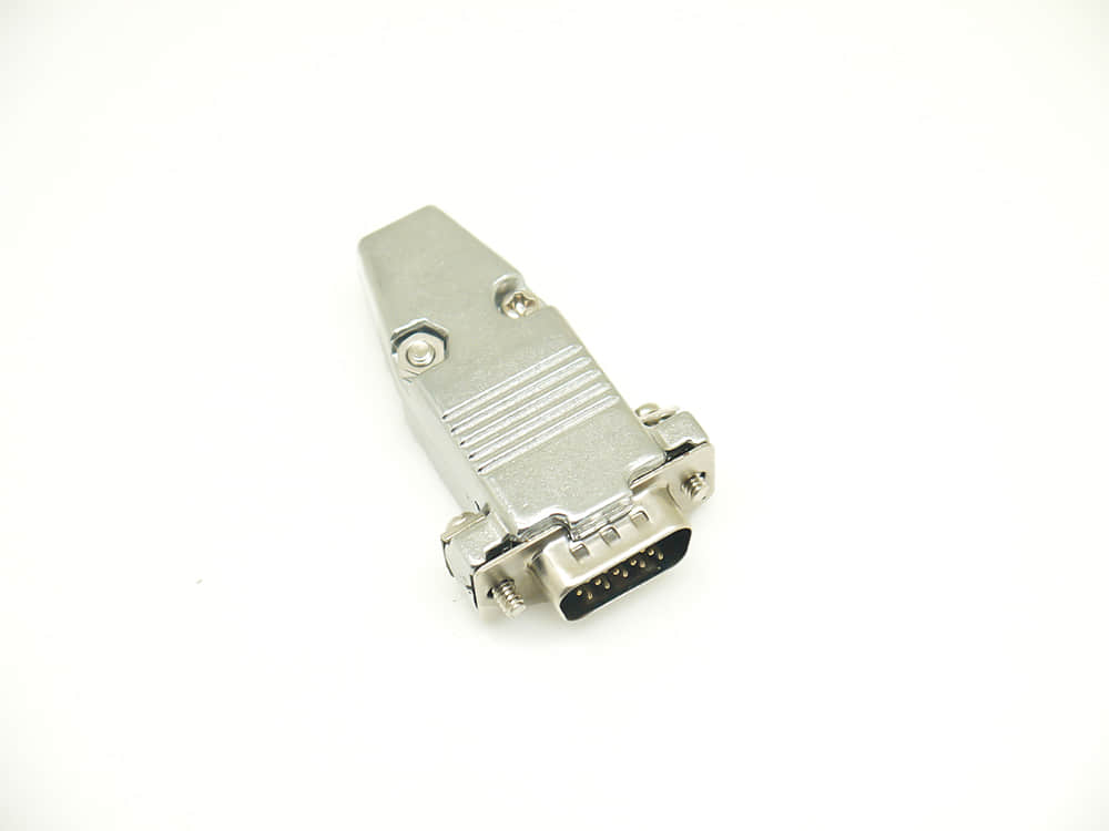 D-SUB 9p metal hood 180 degree zinc alloy dust cover for DB9 connector